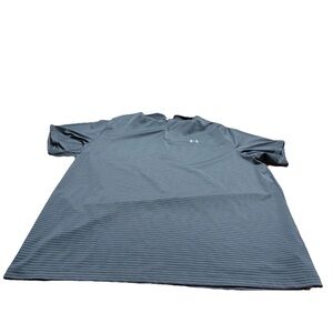 Under Armour Mens Black Loose Fit Short Sleeve Polo! 4XL